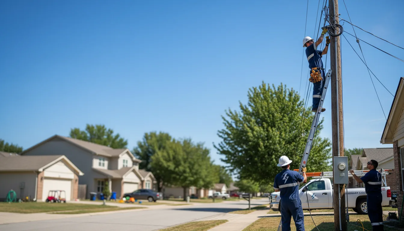 Residential electrician providing installation services in Bingham, NE